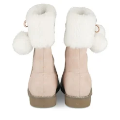 Bottes Fourré ROSE Fille Motif Uni Fermeture éclair