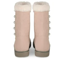 Bottes Fourré ROSE Fille Motif Uni Fermeture éclair