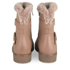 Bottes Fourré ROSE Fille Motif Fausse Fourrure Fermeture éclair