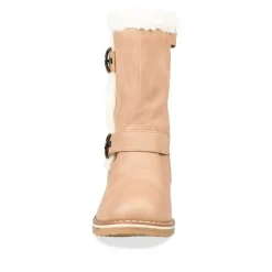 Bottes Fourré ROSE Fille Motif Uni Fermeture éclair