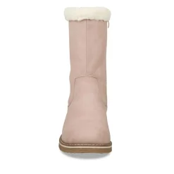 Bottes Fourré ROSE Fille Motif Uni Fermeture éclair
