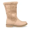 Bottes Fourré TAUPE Fille Motif Uni Fermeture éclair