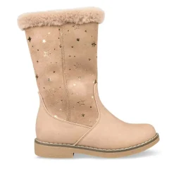 Bottes Fourré TAUPE Fille Motif Uni Fermeture éclair