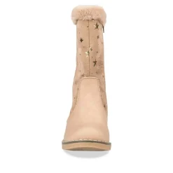 Bottes Fourré TAUPE Fille Motif Uni Fermeture éclair