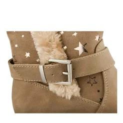 Bottes Fourré TAUPE Fille Motif Uni Fermeture éclair