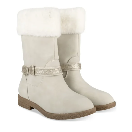 Bottes ICE Fille Motif Uni Fermeture éclair