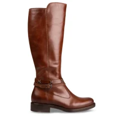 Bottes MARRON Femme CUIR Fermeture éclair