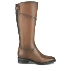 Bottes MARRON Femme CUIR Fermeture éclair