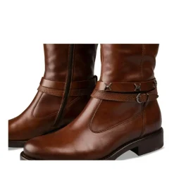 Bottes MARRON Femme CUIR Fermeture éclair