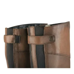 Bottes MARRON Femme CUIR Fermeture éclair