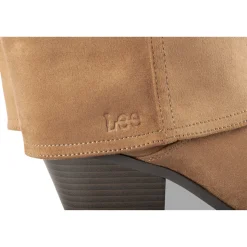 Bottes MARRON Femme Motif Uni Fermeture éclair