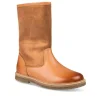 Bottes MARRON Fille CUIR Fermeture éclair