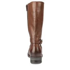 Bottes MARRON Fille CUIR Motif Uni Fermeture éclair