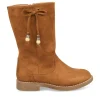 Bottes MARRON Fille Fermeture éclair