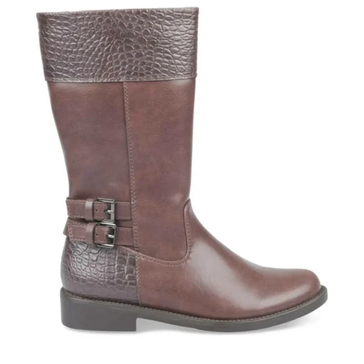 Bottes MARRON Fille Fermeture éclair
