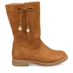 Bottes MARRON Fille Fermeture éclair