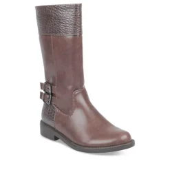 Bottes MARRON Fille Fermeture éclair
