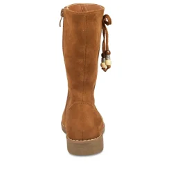 Bottes MARRON Fille Fermeture éclair