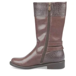 Bottes MARRON Fille Fermeture éclair