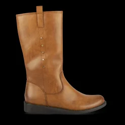 Bottes MARRON Fille Motif Uni Fermeture éclair