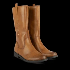 Bottes MARRON Fille Motif Uni Fermeture éclair