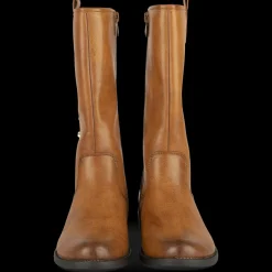 Bottes MARRON Fille Motif Uni Fermeture éclair