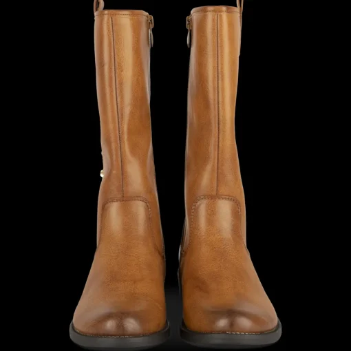 Bottes MARRON Fille Motif Uni Fermeture éclair