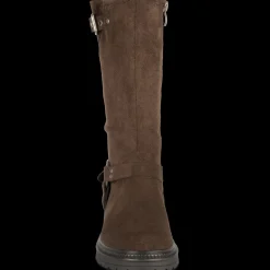 Bottes MARRON Fille Motif Uni Fermeture éclair