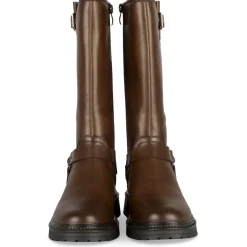 Bottes MARRON Fille Motif Uni Fermeture éclair