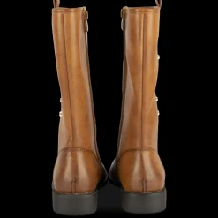 Bottes MARRON Fille Motif Uni Fermeture éclair