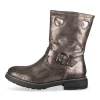 Bottes METALLISE Fille Motif Coeurs Fermeture éclair