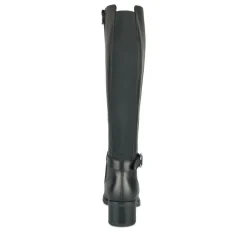 Bottes NOIR Femme CUIR Motif Uni Fermeture éclair