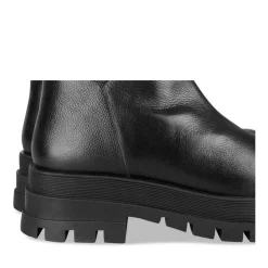 Bottes NOIR Femme CUIR Motif Uni Fermeture éclair