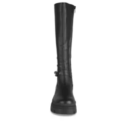Bottes NOIR Femme Motif Chaîne Fermeture éclair
