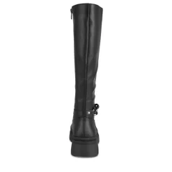 Bottes NOIR Femme Motif Chaîne Fermeture éclair