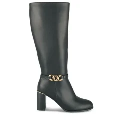 Bottes NOIR Femme Motif Uni Fermeture éclair
