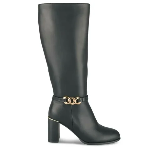 Bottes NOIR Femme Motif Uni Fermeture éclair