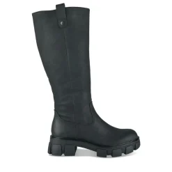 Bottes NOIR Femme Motif Uni Fermeture éclair