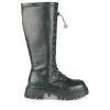 Bottes NOIR Femme Motif Uni Fermeture éclair