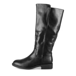 Bottes NOIR Femme Motif Uni Fermeture éclair