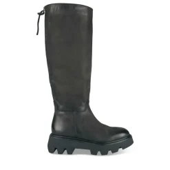 Bottes NOIR Femme Motif Uni Fermeture éclair