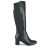 Bottes NOIR Femme Motif Uni Fermeture éclair