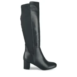 Bottes NOIR Femme Motif Uni Fermeture éclair