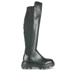 Bottes NOIR Femme Motif Uni Fermeture éclair