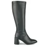 Bottes NOIR Femme Motif Uni Fermeture éclair