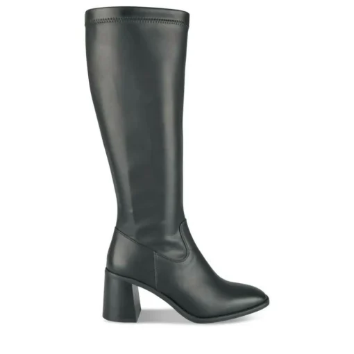 Bottes NOIR Femme Motif Uni Fermeture éclair