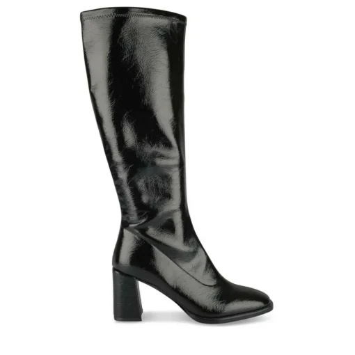 Bottes NOIR Femme Motif Uni Fermeture éclair
