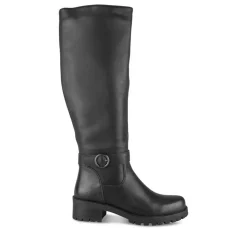 Bottes NOIR Femme Motif Uni Fermeture éclair