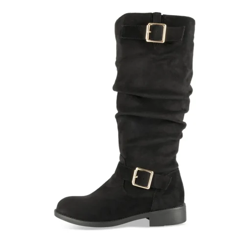 Bottes NOIR Femme Motif Uni Fermeture éclair