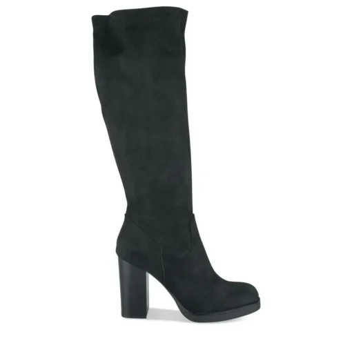 Bottes NOIR Femme Motif Uni Fermeture éclair
